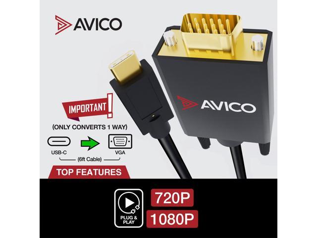 USB-C TO VGA CABLE (6.5 FT)