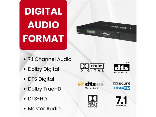 Avico 4x4 Matrix Switch/Splitter (4 Inputs, 4 Outputs) with WebGui Remote Control Supports 4Kx2K@60Hz 4:4:4 & 1080p HDMI 2.0, HDCP 2.2, EDID...
