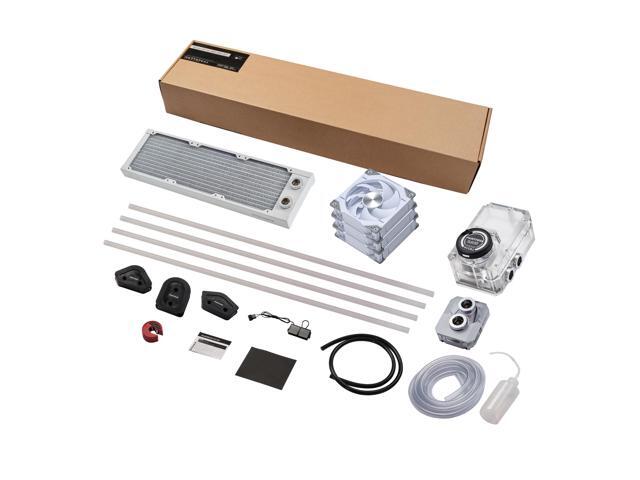 Phanteks Glacier EZ-Fit 360 D30-KIT, Complete DIY Water-Cooling Kit, CPU-Block, Reservoir, 360x30mm Radiator, D30-120 Fan Triple-Pack, Hard Tube,...