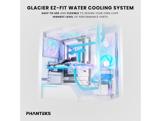 Phanteks Glacier EZ-Fit 360 D30-KIT, Complete DIY Water-Cooling Kit, CPU-Block, Reservoir, 360x30mm Radiator, D30-120 Fan Triple-Pack, Hard Tube,...
