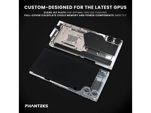Phanteks Glacier EZ-Fit G40 ASUS GPU Block for ASUS ROG STRIX / TUF gaming RTX 4090, Full Cover Nickel-Plated copper block, Cast Acrylic, Aluminum...