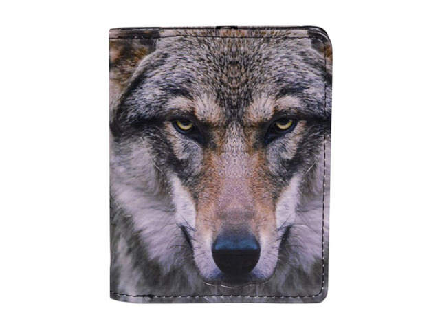 Shagwear Portrait Of A Wolf Small Zipper Wallet