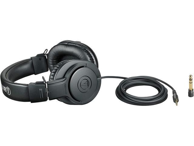Audio-Technica ATH-M20X Professional Studio Monitor Headphones, Black