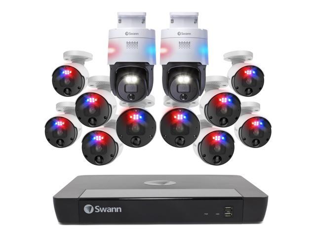 Photos - Surveillance Camera Swann 16 Channel 10 Camera 12MP SwannForce 4TB NVR Security System 2 4K PT Cams 