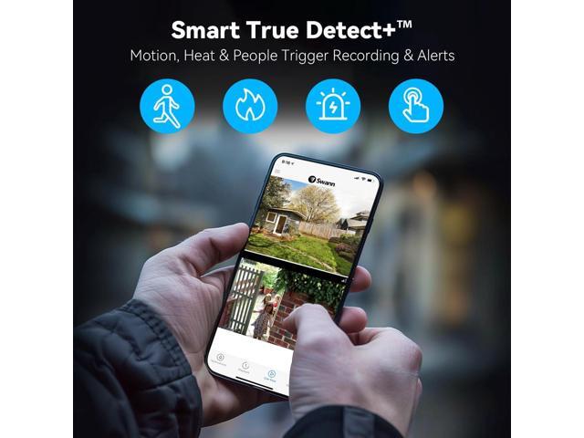 Swann - Buddy 4K UHD Wireless Video Doorbell & Chime, No Monthly Fee, Ultra-Wide 165° View, 2-Way Audio, Night Vision - White - image 5