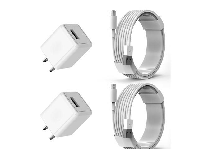 KEHIPI iPhone Charger, 2 Pack 3FT Lightning Cable Cube Phone Charging Transfer Cord Cable with USB Plug Wall Charger Block Travel Adapter for...