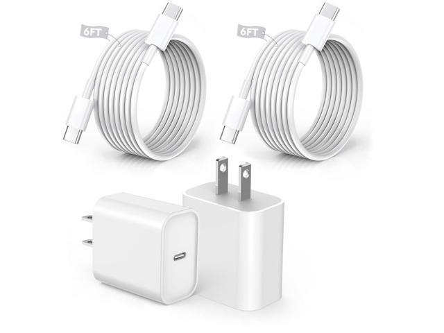 KEHIPI Fast iPhone 16 15 Charger, 2Pack 20W USB C Fast Charger Block iPhone 16 Charger Fast Charging with 6FT Long USB C to C Cable for iPhone...
