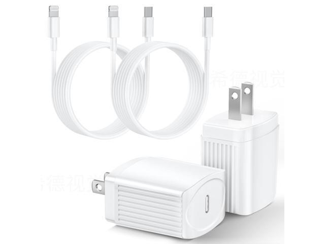 KEHIPI 20W USB C Fast Charger [MFi-Certified] Compatible with iPhone 14/13/ 12/11/ XS/XR/X/ 8 /iPad, 2Pack PD Type C Charger Blocks with 3FT Type-C...