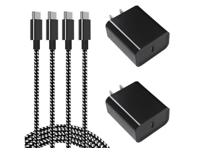 KEHIPI 45W Samsung Super Fast Charger Block, 2Pack Type C Fast Charging Block with 3FT USB C Charger Cable Compatible with Samsung Galaxy S24 S23...