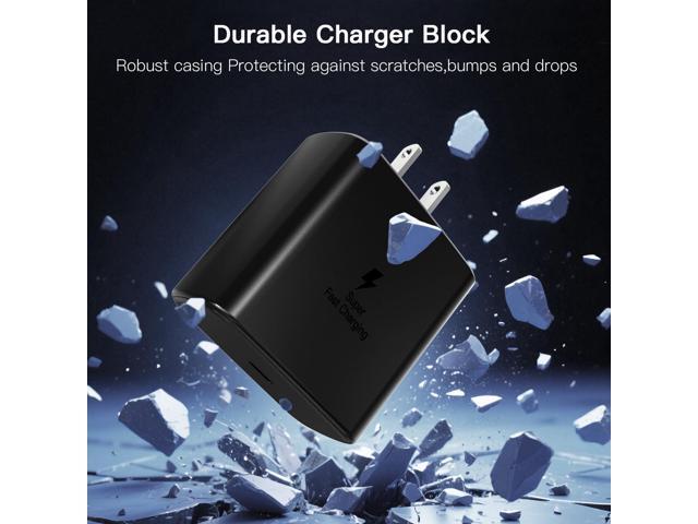 KEHIPI 45W Samsung Super Fast Charger Block, 2Pack Type C Fast Charging Block with 3FT USB C Charger Cable Compatible with Samsung Galaxy S24 S23...