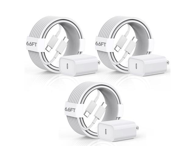 KEHIPI iPhone 16 Charger Fast Charging,3 Pack 20 Watt Fast Type C,USB C to C Charger Block with 6 Feet USB C to Type C iPhone 15 Cord for Phone...
