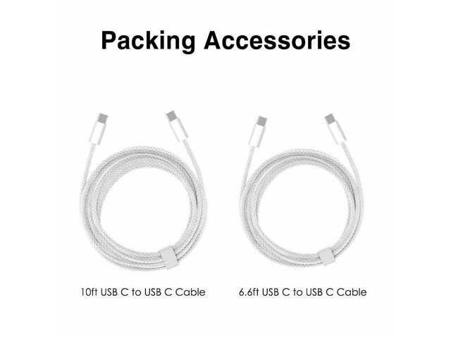 KEHIPI 6/10 Ft USB C to USB C Fast Charger Cable for New iPad Pro 12.9 in 6th/5th/4th/3rd Gen, iPad Pro 11-inch 4th/3rd/2nd/1st, iPad Air 5/4, iPad...