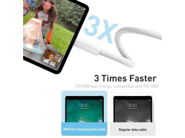 KEHIPI 6/10 Ft USB C to USB C Fast Charger Cable for New iPad Pro 12.9 in 6th/5th/4th/3rd Gen, iPad Pro 11-inch 4th/3rd/2nd/1st, iPad Air 5/4, iPad...