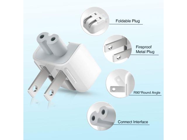 KEHIPI 3-Pack US-Standard Power Plugs, Duckbill - Style Power adapters, US - Standard Travel adapters, Suitable for iPhone, Computers, iPads and...