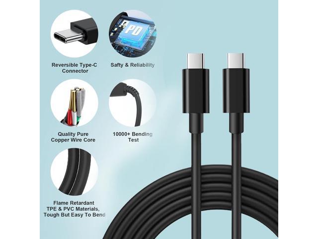 KEHIPI 3 Pack C to C Cable Fast Charging, USB C to USB C Cable Charger Cord for iPhone 16/16 pro/15, Galaxy S25 S24, iPad Pro/Air, MacBook Pro/Air...