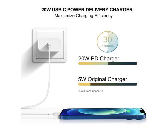 KEHIPI i Phone 17 16 15 Charger Fast USB C Charger,Type-C Charging Block with 6ft Cable, Wall Charging Adapter,Suitable for iPhone 17/17 Air/17...