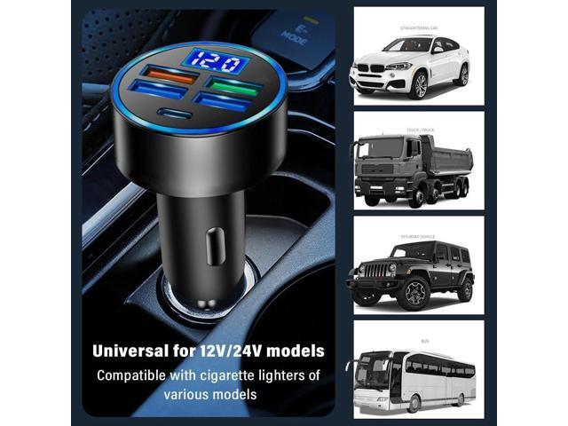 KEHIPI Car Charger, Five USB Port Cigarette Lighter Adapter, Fast Charging car Charger, car Accessories Suitable for...