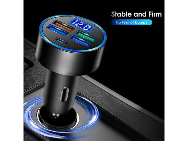 KEHIPI Car Charger, Five USB Port Cigarette Lighter Adapter, Fast Charging car Charger, car Accessories Suitable for...