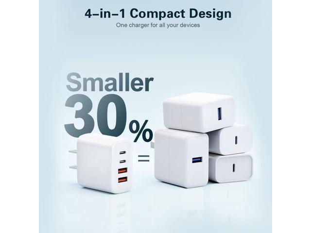 KEHIPI USB c Charger,Wall Charging Adapter,USB Charger Block Multiple Ports with C to C Cables for iPhone 16/16 Plus/16 Pro/16 Pro Max/iPhone 15/15...