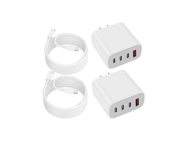 KEHIPI USB-C Charger Block,Wall Charger Block with C to C Cable,4-Port Power Adapter and Wall Plug Multiport Type C Charging Block Cube Compatible...