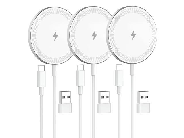 KEHIPI 3-Pack for Mag-Safe Wireless Charging Pad: 15W Qi Magnetic Portable for Apple Fast Charger Dock Compatible with iPhone 16e 16 15 14 13 12...