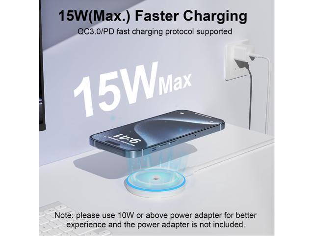 KEHIPI MagSafe Charger 15W Magnetic Wireless Charger Fast Charging Pad Compatible with iPhone 17/16/15/14/13/12 Series & AirPods 3/2/Pro Magnetic...