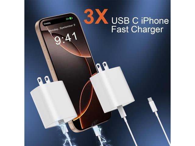 KEHIPI iPhone 17 16 Charger Fast Charging, 20W iPhone 17 16 Pro Max USB C Fast Charger Block with 10FT Long Type C Fast Charging Cable for iPhone...