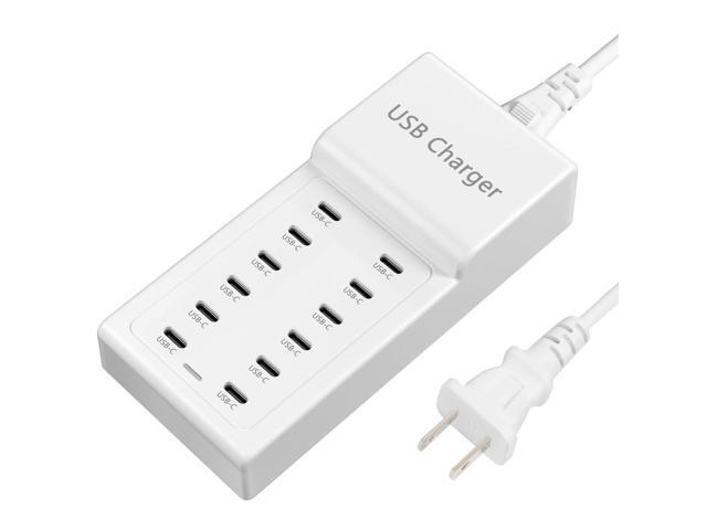 KEHIPI USB C Charger, 12 Ports USB Charging Station, 50W MultiPort USB Charging Block, USBC Desktop Multiple Charger for iPhone...