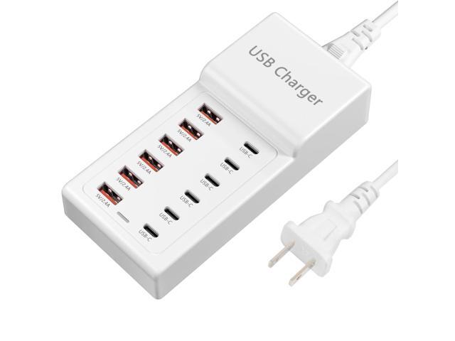 KEHIPI USB Charging Station, 12 Ports USB C Charger, 50W/10A MultiPort Charging Block[6 USBC+6 USBA], Compatible with iPhone...