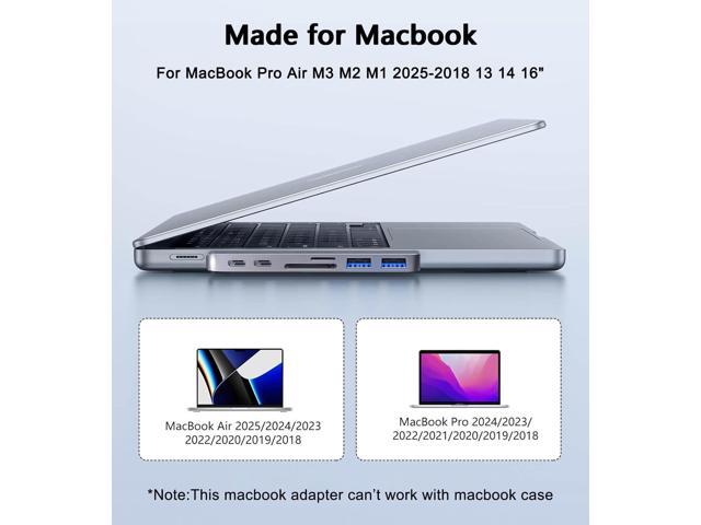 KEHIPI USB C Hub Adapter for MacBook, 7 in 2 Docking Station with 4K HDMI, 40Gbps Thunderbolt 3, 5Gbps USB-A &C Data Ports, SD/TF Card Reader...