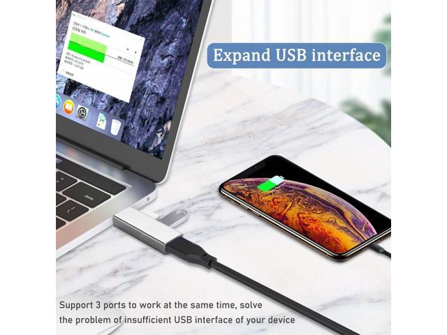 KEHIPI USB 3.0 Hub, Aluminium 3-Port USB Hub USB Splitter USB Expander for Laptop, Xbox, Flash Drive, HDD, Console, Printer, Camera,Keyborad, Mouse