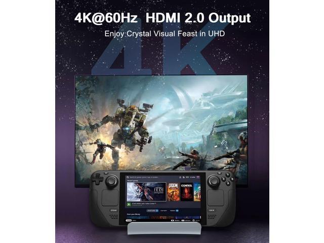 KEHIPI Steam Deck Dock, Docking Station for Steam Deck/ROG Ally/Legion Go/MSI Claw/Nitro Deck/Steam Deck OLED, 6-in-1 USB C Dock with HDMI 4K UHD,...