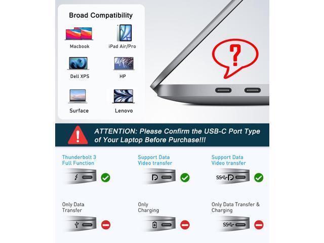 KEHIPI USB C to Dual HDMI Adapter 4K@60HZ, USB C Hub HDMI Adapter for Dual Monitors with USB-A 3.0, 100W PD Compatible for MacBook Air/Pro, More...
