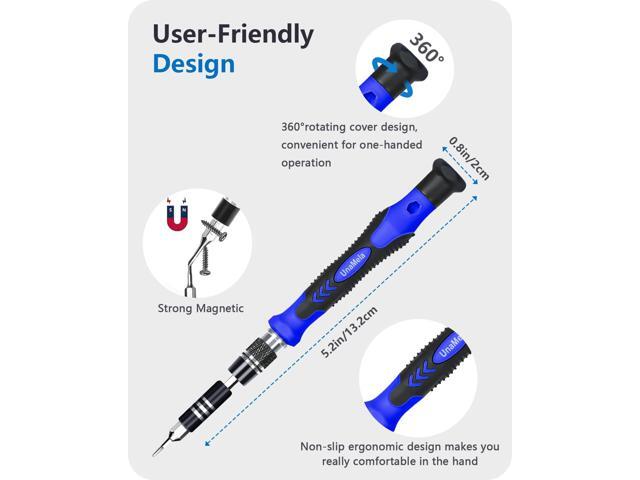 KEHIPI Precision Screwdriver Set, 61 in 1 Computer Repair Tool Kit with 56 Bits and Large Size Mat with Dry Erase Pen Compatible for Laptop, PC,...