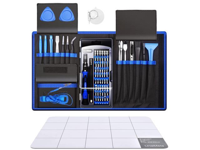 KEHIPI 80 IN 1 Computer Repair Tool Kit with Magnetic Mat, Precision Laptop Screwdriver Set, PC Building Tool Kit with 56 Magnetic Bits, Large Size...