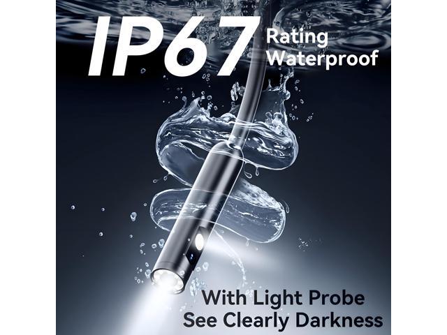 KEHIPI Endoscope Camera with Light, 5' IPS Screen Borescope,1920P HD Inspection Camera with Lights, IP67 Waterproof Flexible Cable for...