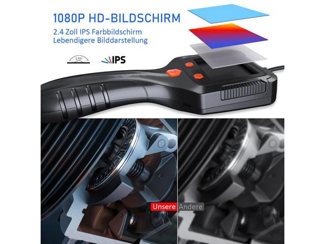 KEHIPI BorescopeEndoscope Camera with Light, 1080P HD Borescope Tools with 8 Adjustable LED Lights, Endoscope with 11.5ft Semi-Rigid Snake Camera,...