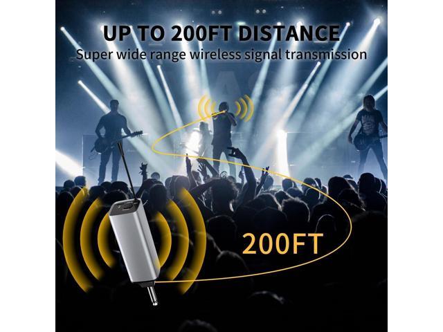 KEHIPI Wireless Microphone, Handheld UHF Dual Metal Cordless Dynamic Mic System with Rechargeable Receiver,200ft Range,for Karaoke, Speech, Party,...