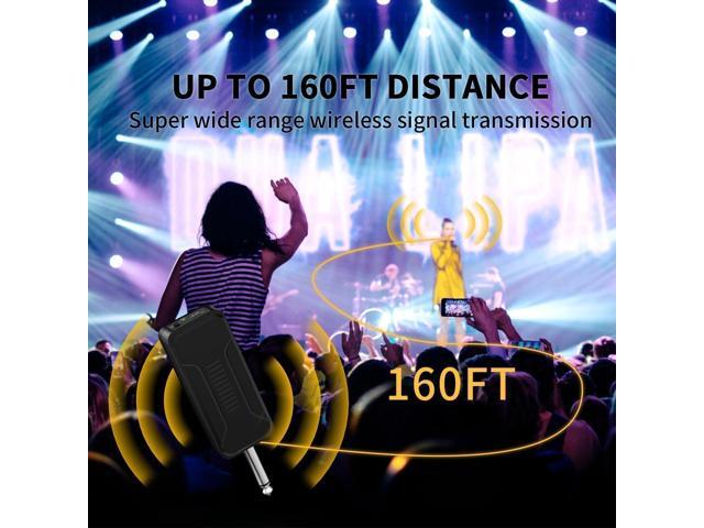 KEHIPI Wireless Microphone, Professional UHF Dual Handheld Cordless Dynamic Mic System with Rechargeable Receiver - 160ft Range, Karaoke Microphone...