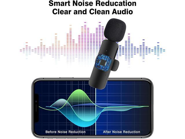 KEHIPI Professional Wireless Lavalier Lapel Microphone for iPhone, iPad, Cordless Omnidirectional Condenser Recording Mic for Video Recording, Live...