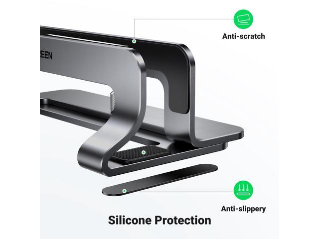 UGREEN Vertical Laptop Stand Holder for Desk Compatible with MacBook Pro, MacBook Air Stand Vertical Aluminum Adjustable for Up to 17.3 Inch Gaming...