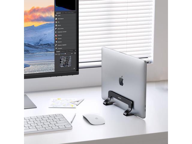 UGREEN Vertical Laptop Stand Holder for Desk Compatible with MacBook Pro, MacBook Air Stand Vertical Aluminum Adjustable for Up to 17.3 Inch Gaming...