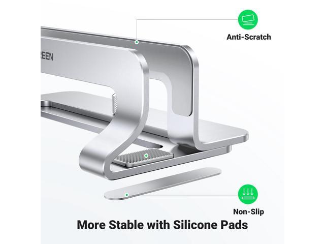 UGREEN Vertical Laptop Stand Holder for Desk Compatible with MacBook Pro, MacBook Air Stand Vertical Aluminum Adjustable for Up to 17.3 Inch Gaming...