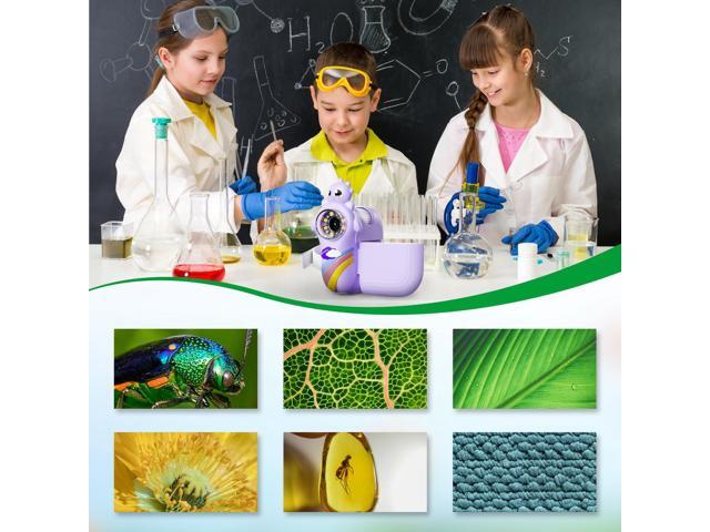 KEHIPI Labsters Kids Microscope - 1000X Portable, Telescope & Photo/Video, Science Kit for Kids Over 3 Years