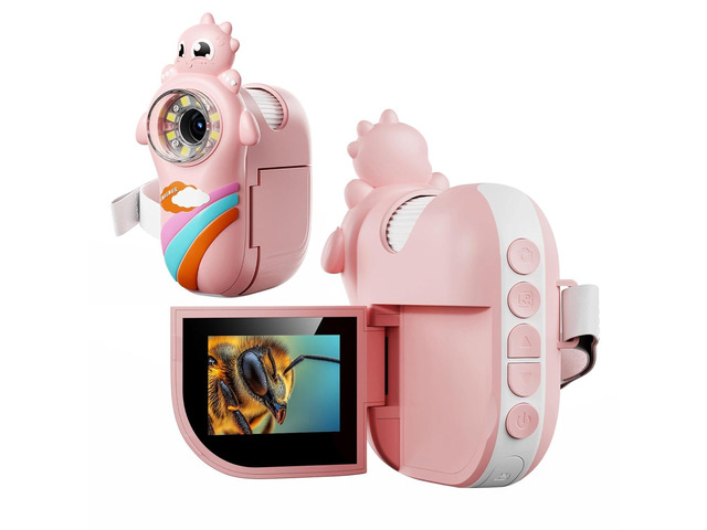 KEHIPI Kids 1000X Handheld Portable Microscope With 8 Adjustable LED Lights, 2-Inch LCD Screen Pocket Mini Telescope for Kids Toddlers - Education...