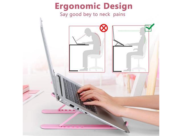 KEHIPI Portable Laptop Stand, Adjustable Laptop Holder Riser Computer Stand for Desk Notebook