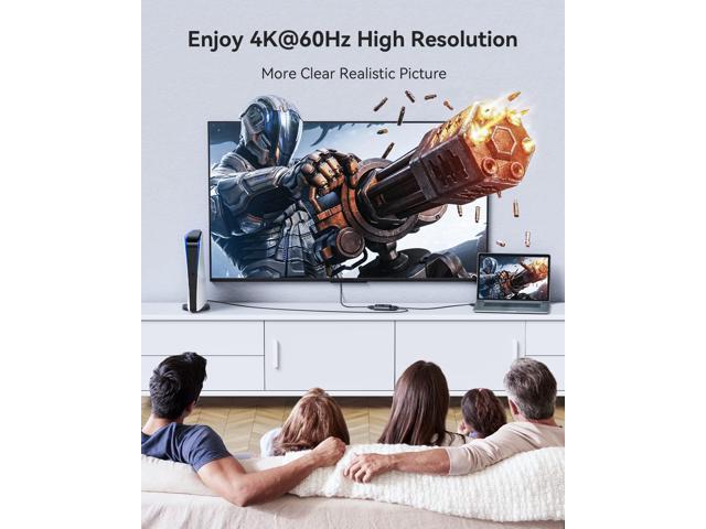 KEHIPI Aluminum Bidirectional HDMI Switch 4K@60Hz Splitter with 3.9FT HDMI Cable, 2 in 1 Out, Compatible with Xbox, PS5/4/3, Fire Stick, Roku,...