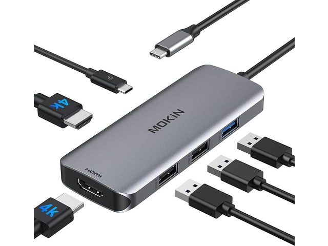 USB C Docking Station Dual Monitor 2 HDMI for Dell/Lenovo/HP Laptop USB C Hub 2 Monitors Dual HDMI 4K@60HZ, 2 HDMI, USB A 3.1/2*USB A 2.0/USB C...