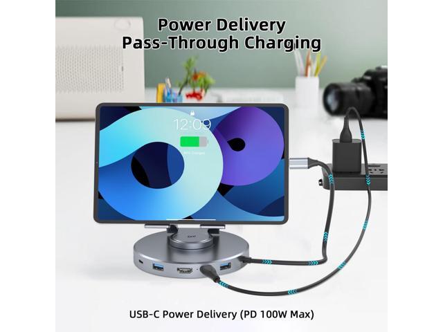 KEHIPI Docking Station for Steam Deck/ROG Ally/Legion Go - 6-in-1Steam Deck Dock with HDMI 2.0 4K@60Hz, 3.5mm Audio and USB-C PD 100W Speed...