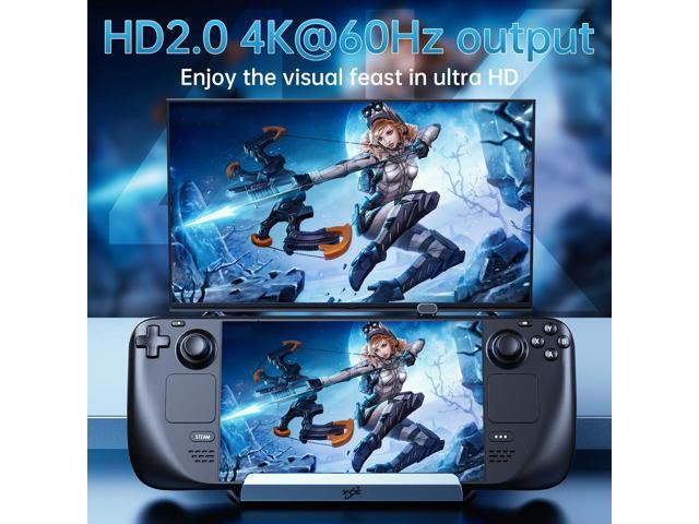 KEHIPI Docking Staion for Steam Deck,11 in 1 Double Fan Steam Deck Dock. VGA prot,1000Mbps Ethernet, PD100W Charging,HDMI 2.0 and DP 4K@60Hz.3 USB...